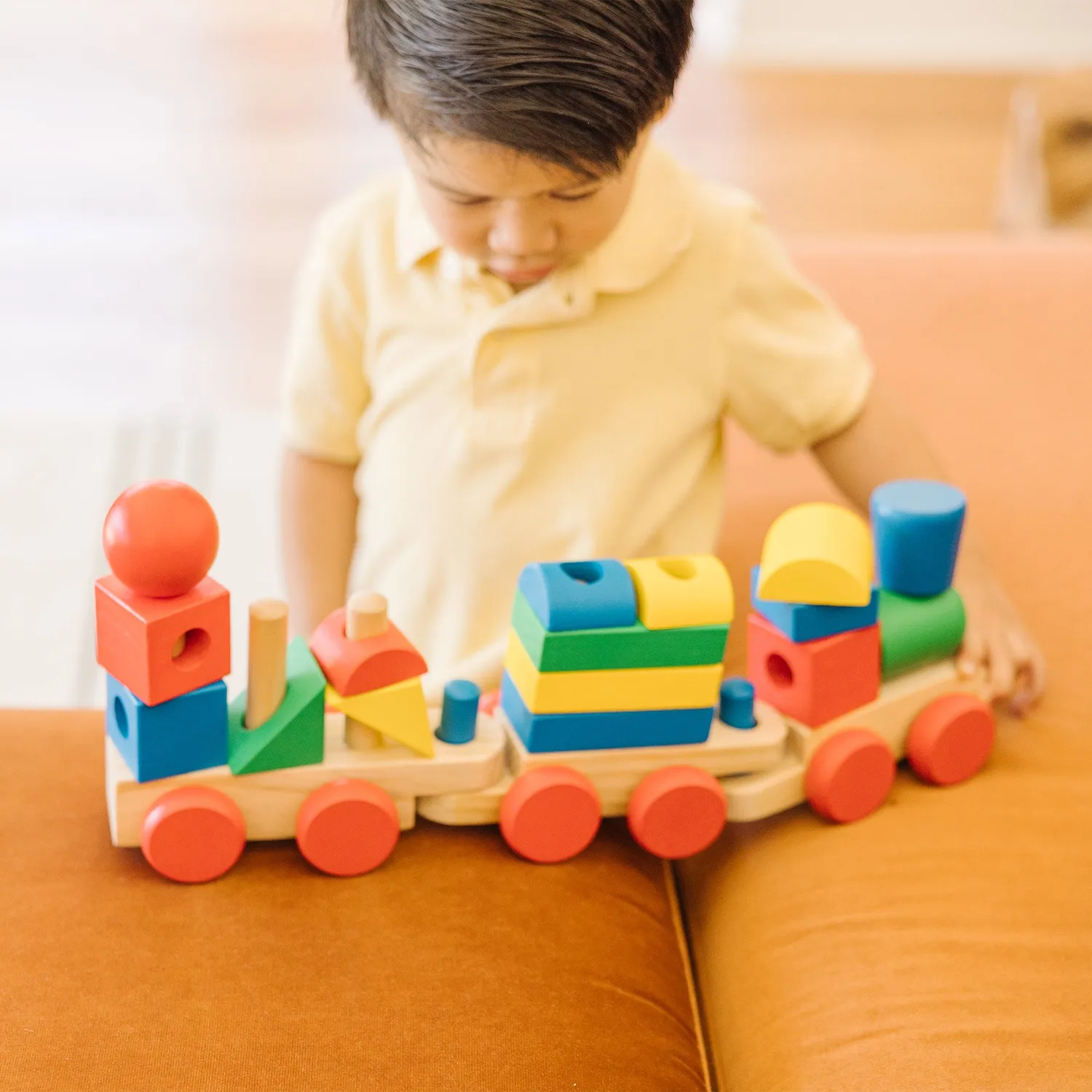 Melissa & Doug Stapeltrein Houten Speelgoed 15-delig