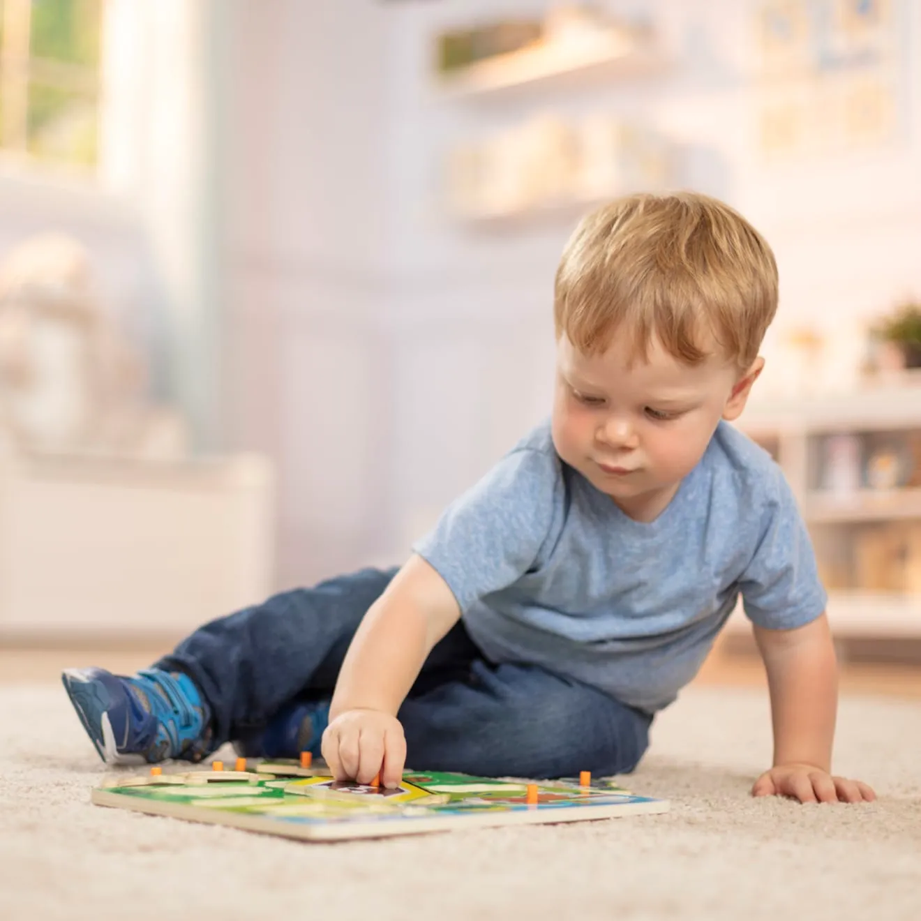 Melissa & Doug Pets knoppuzzel hout 8 stukjes huisdieren
