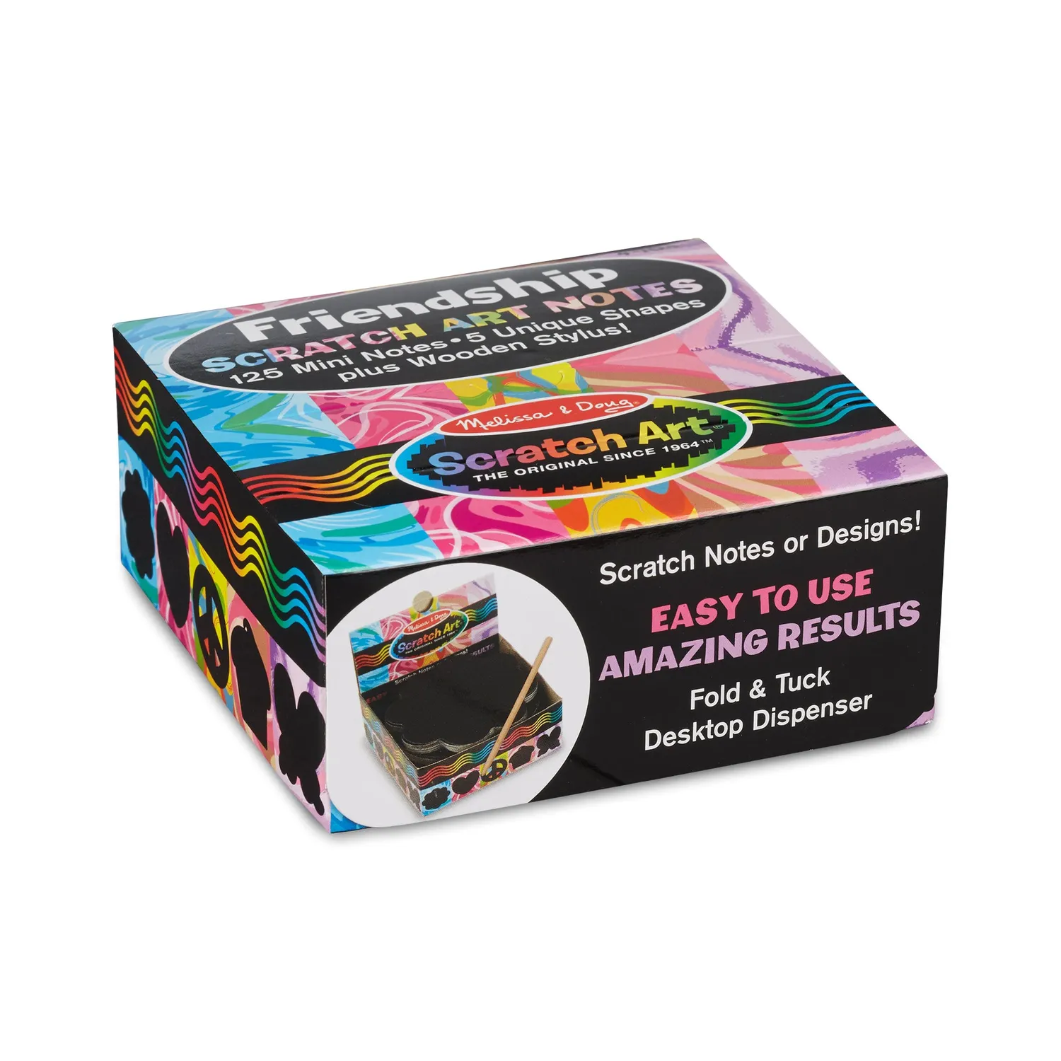 Melissa & Doug Scratch Art Friendship Notes kraspapier 125 stuks