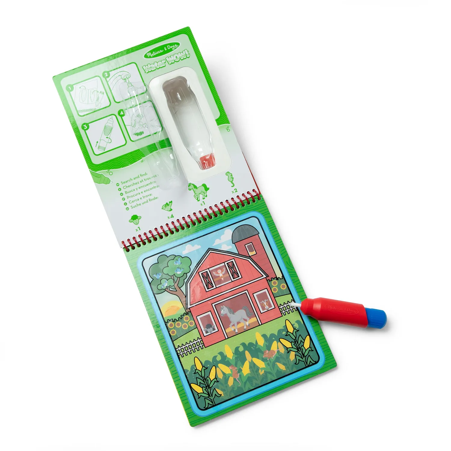 Melissa & Doug On the Go Water Wow kleurboek boerderij