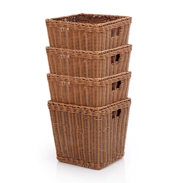 Guidecraft Medium Woven Basket opbergmand set van 4 wasbaar