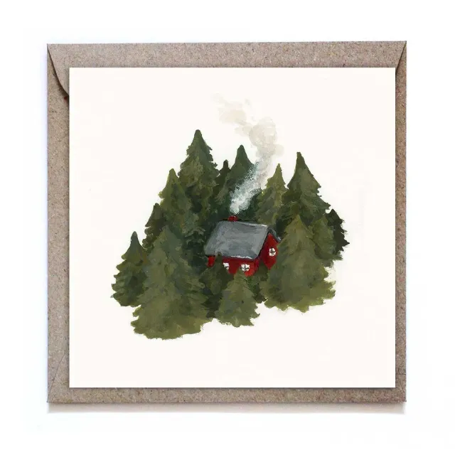 Ginger Fairy Forest Hideaway Wenskaart 12x12 cm + Envelop