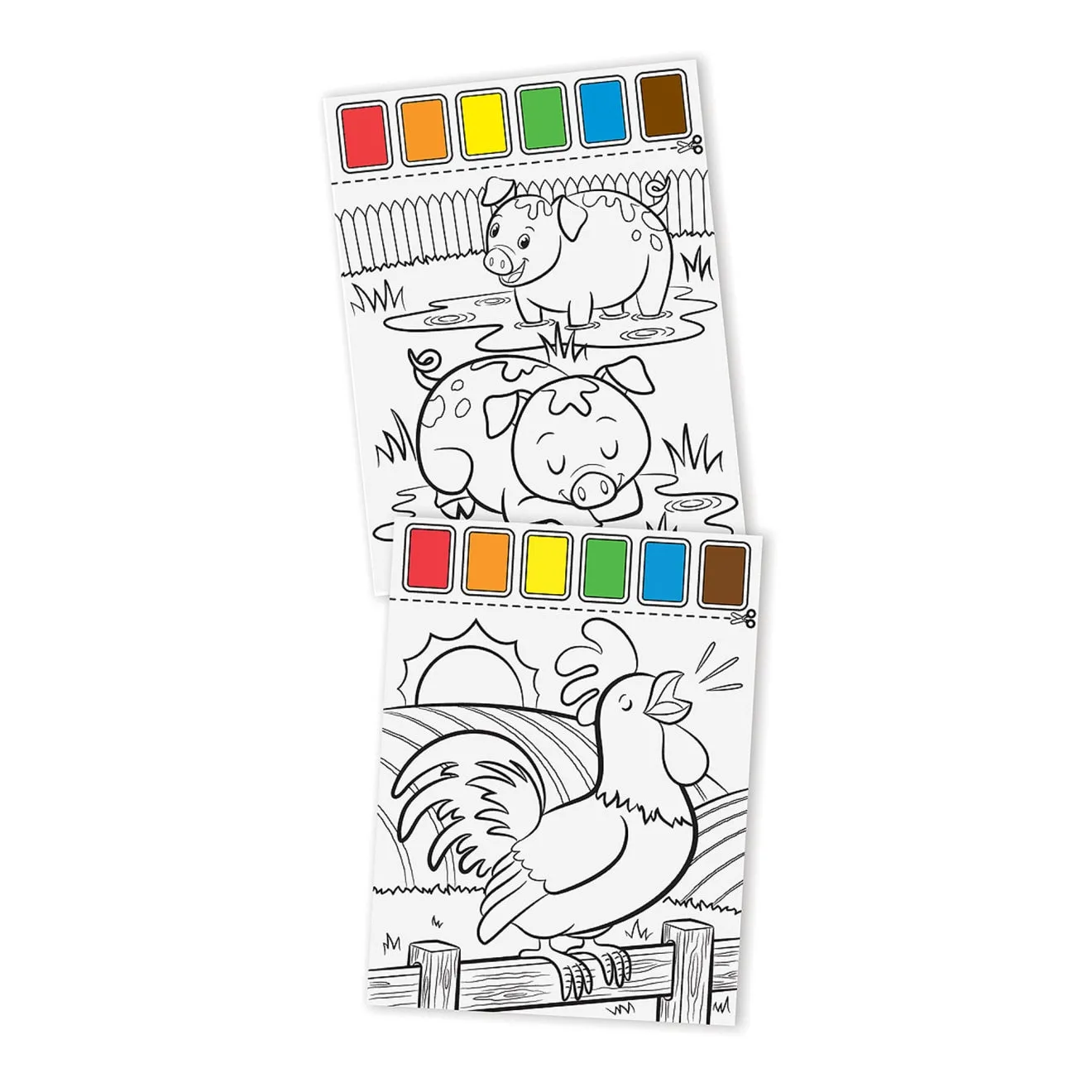 Melissa & Doug Farm Animals waterschilderboek 20 paginas
