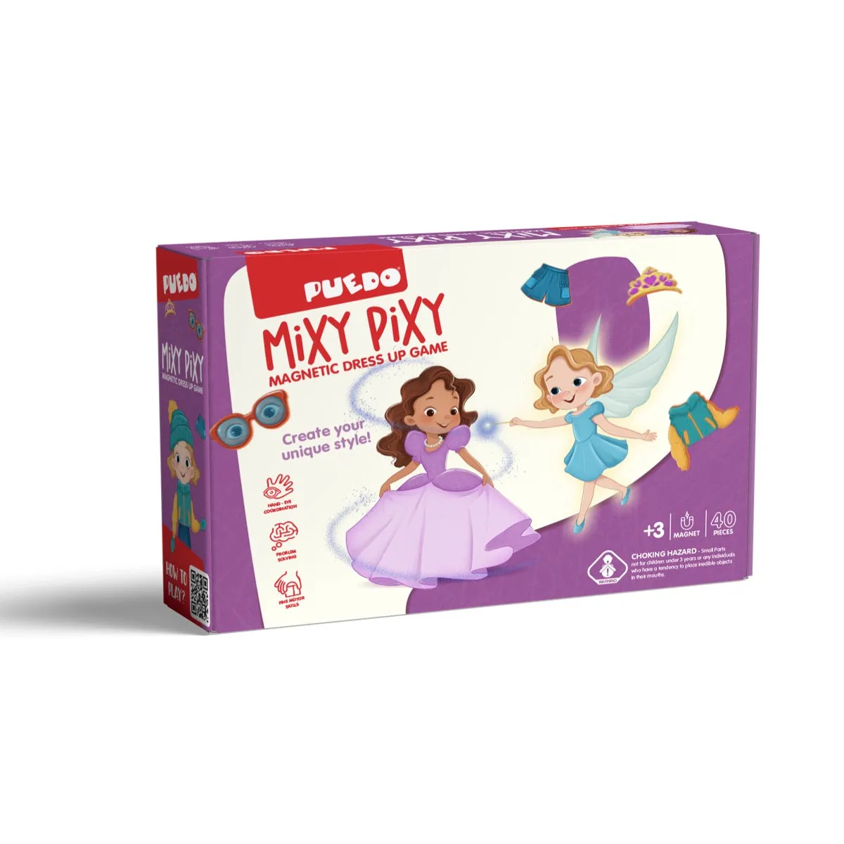 Puedo Mixy Pixy magnetisch aankleedspel 3 jaar combinaties