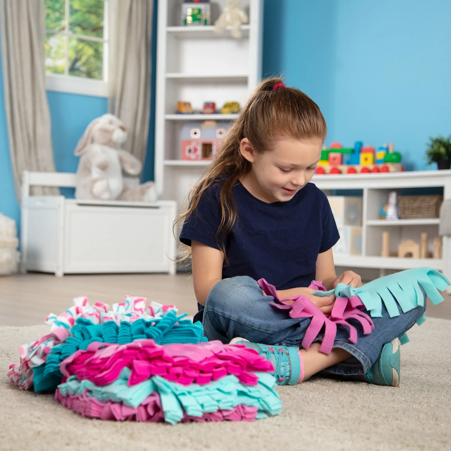 Melissa & Doug Created by Me! Heart fleece deken knutselset