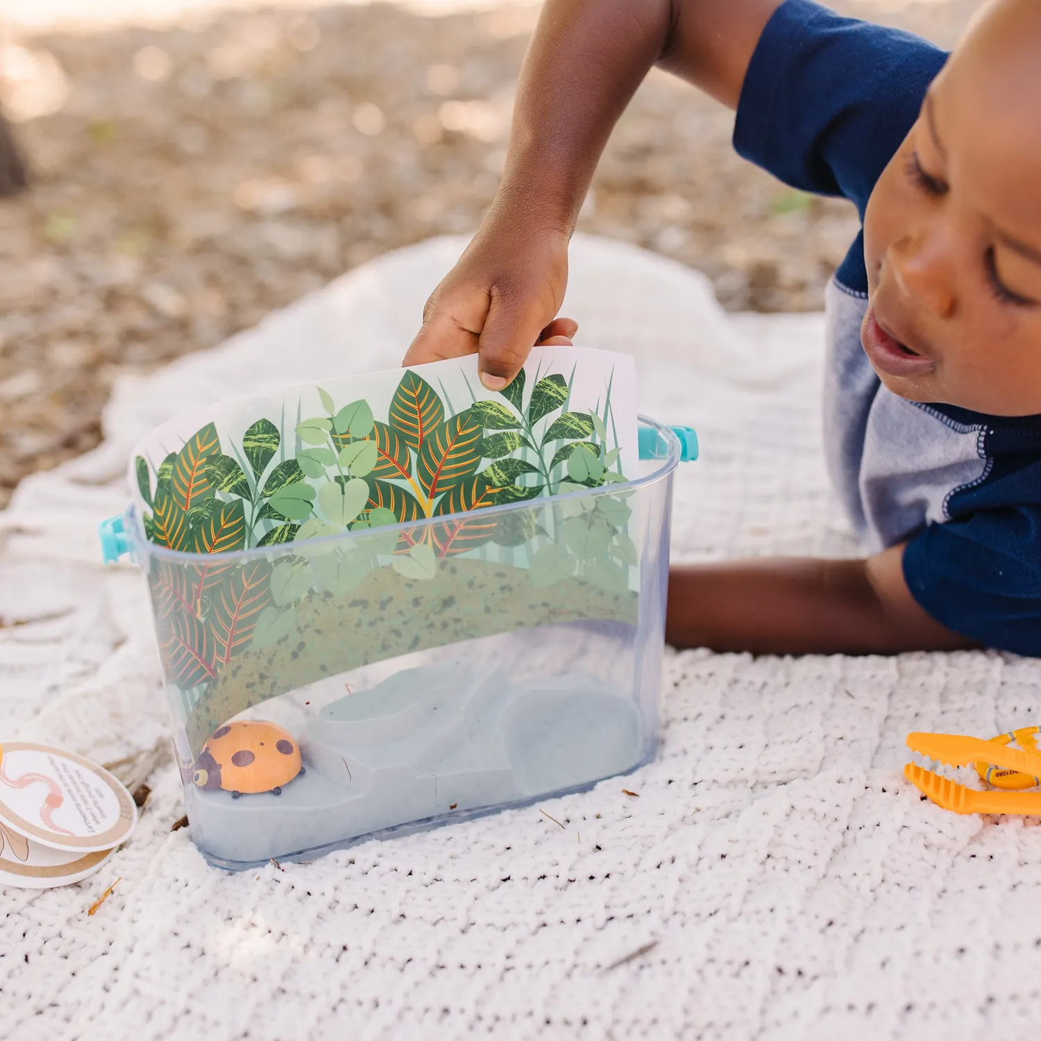 Melissa & Doug Let's Explore Terrarium speelset met loep