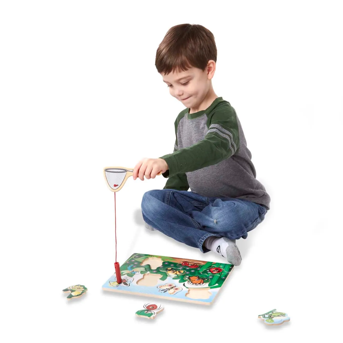 Melissa & Doug Bug-Catching magnetisch puzzelspel hout 10 insecten