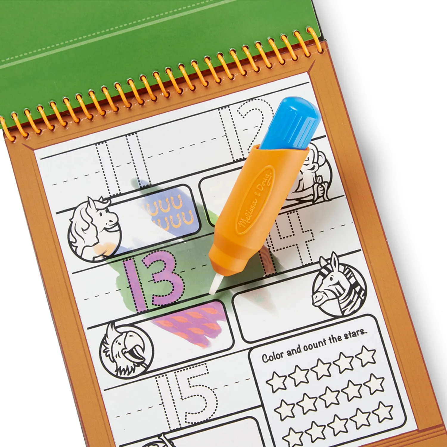 Melissa & Doug Water Wow Numbers waterkleurboek 1-20
