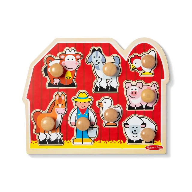 Melissa & Doug Farm Friends Jumbo puzzel 8 stukjes hout