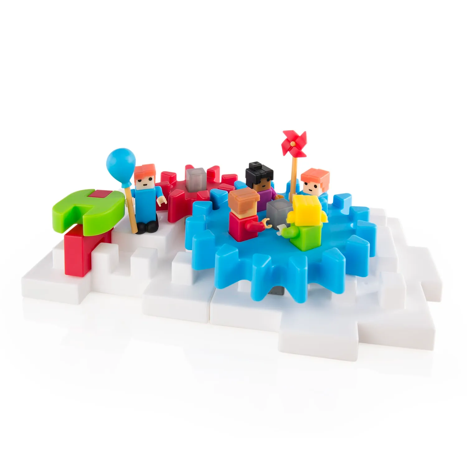 Guidecraft IO Blocks Tabletop System bouwset tandwielen basisplaten