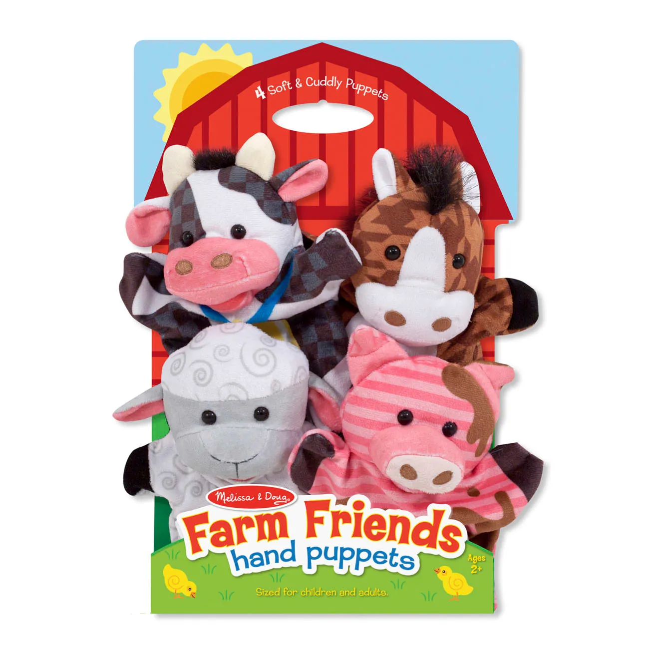 Melissa & Doug Farm Friends handpoppen boerderij