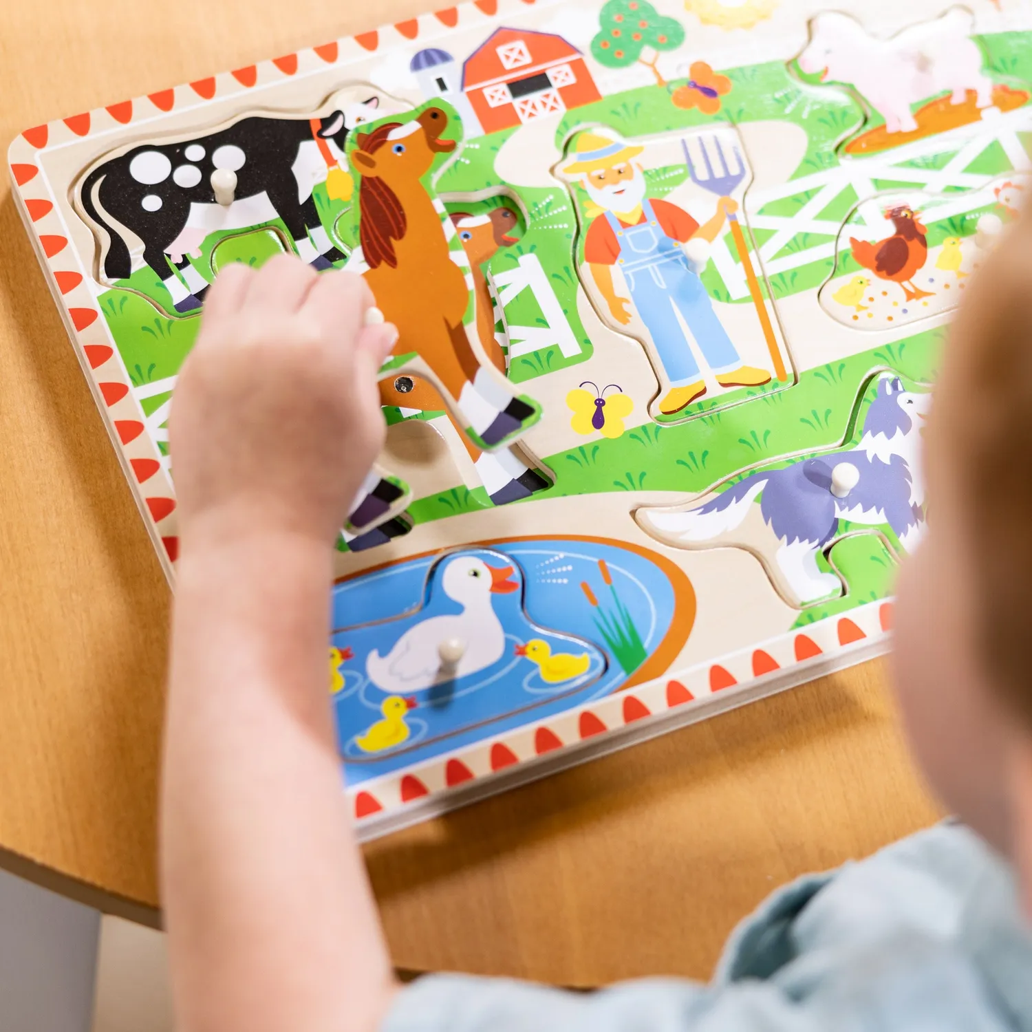 Melissa & Doug Old MacDonald's Farm geluidspuzzel 8 stukjes