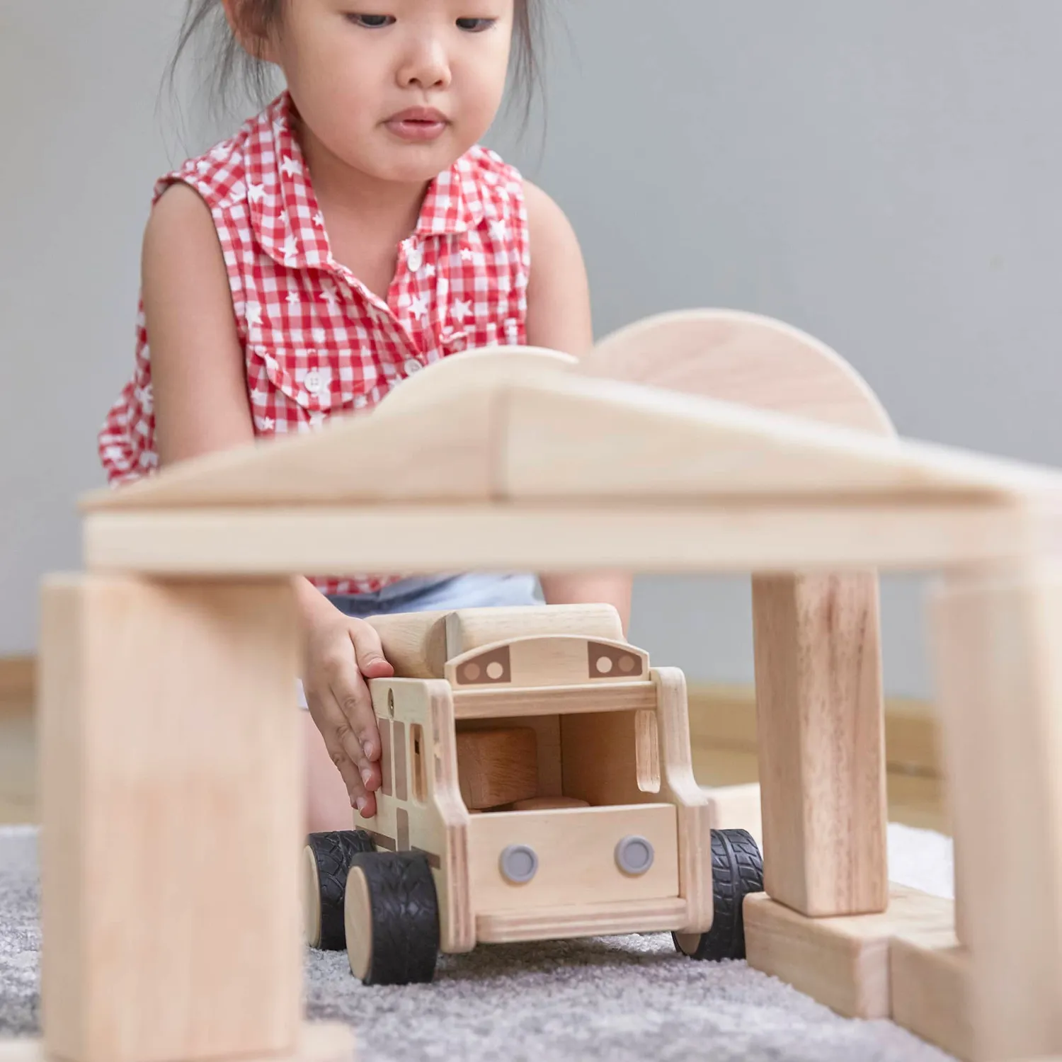 Guidecraft Wooden School Bus houten schoolbus groot