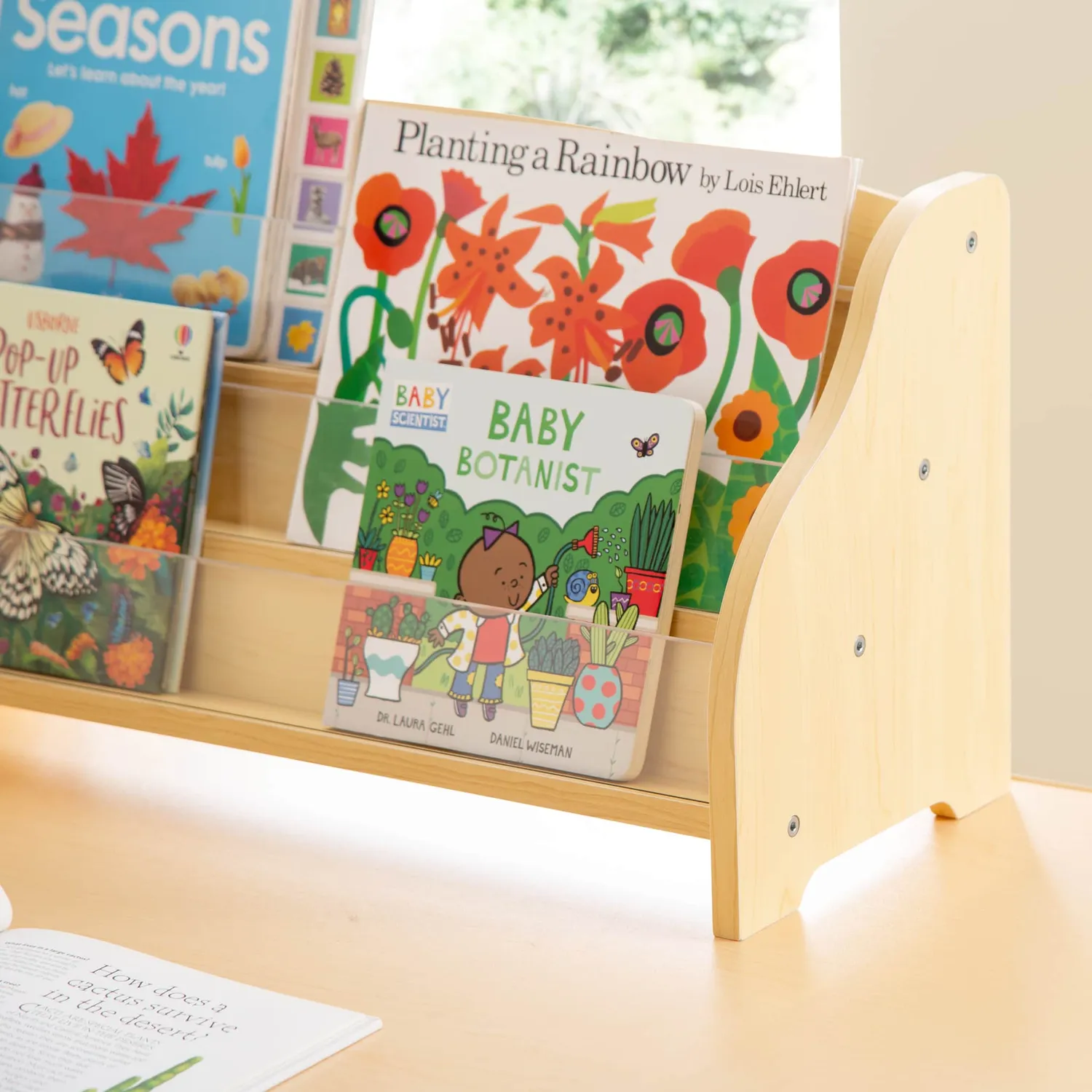 Guidecraft Tabletop Book Display boekenrek tafel transparant
