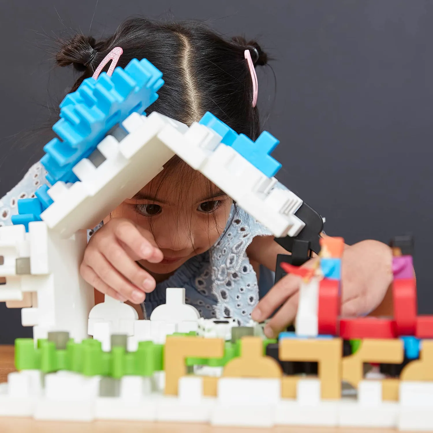 Guidecraft IO Blocks Tabletop System bouwset tandwielen basisplaten