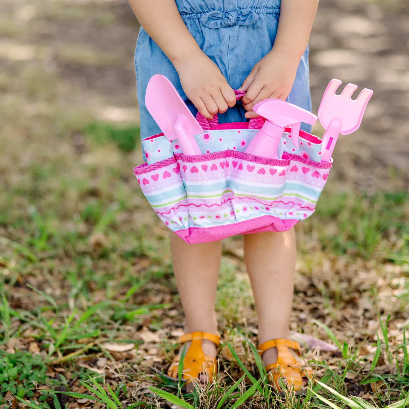Melissa & Doug Pretty Petals Tote Set tuinset met tas