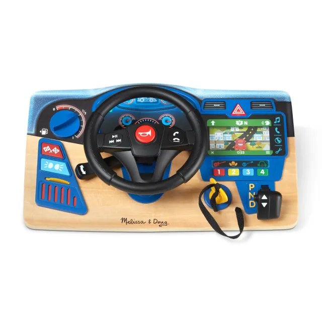 Melissa & Doug Vroom & Zoom dashboard speelgoed houten