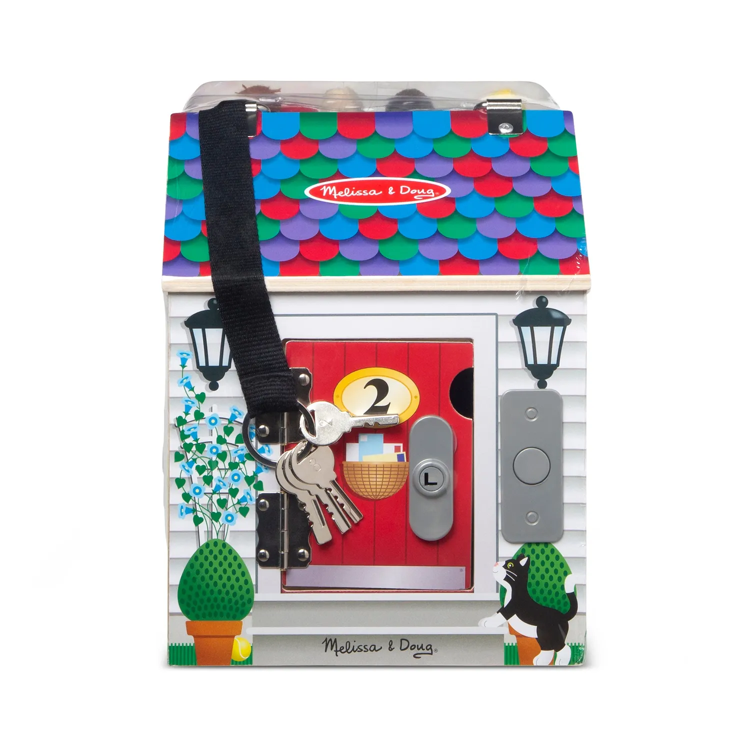 Melissa & Doug Doorbell House houten speelhuis met geluid