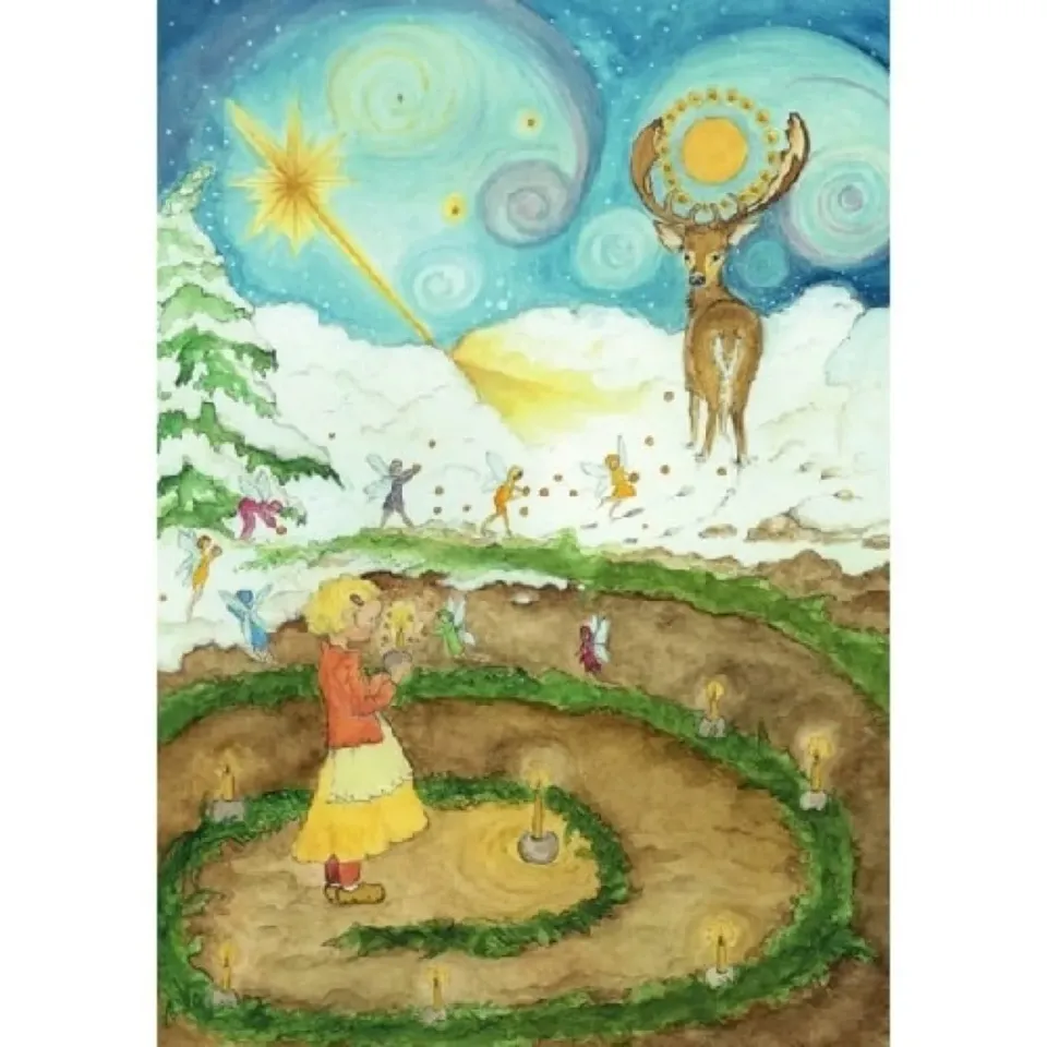 Ginger Fairy Eentje van Margo Advent kaart 10,5x15 cm