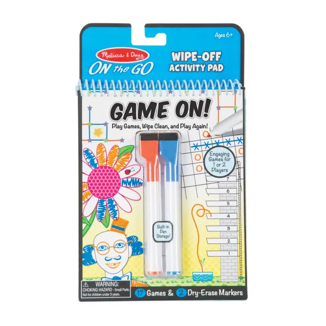 Melissa & Doug Game On! Wipe-Off activiteitenboek reizen 6-8 jaar