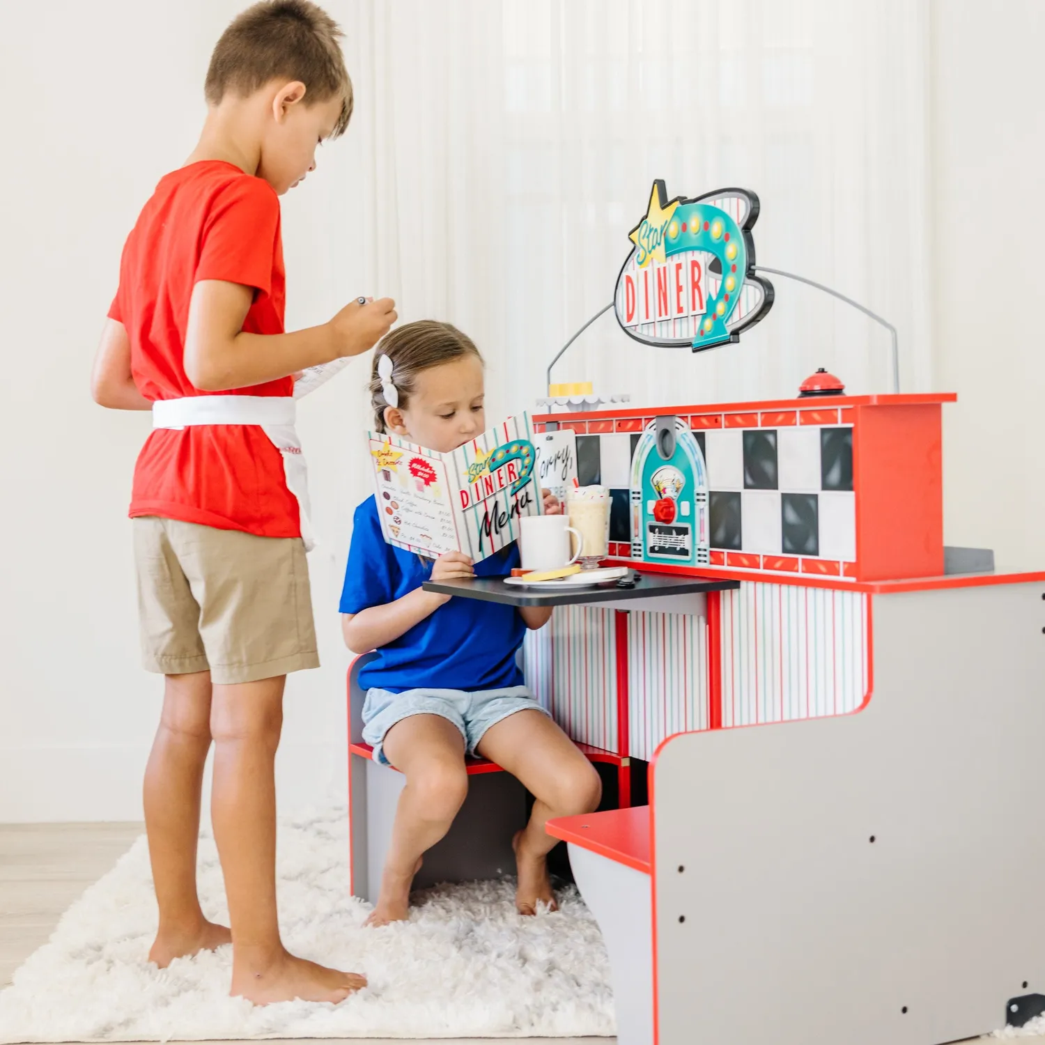 Melissa & Doug Star Diner houten speelrestaurant keuken