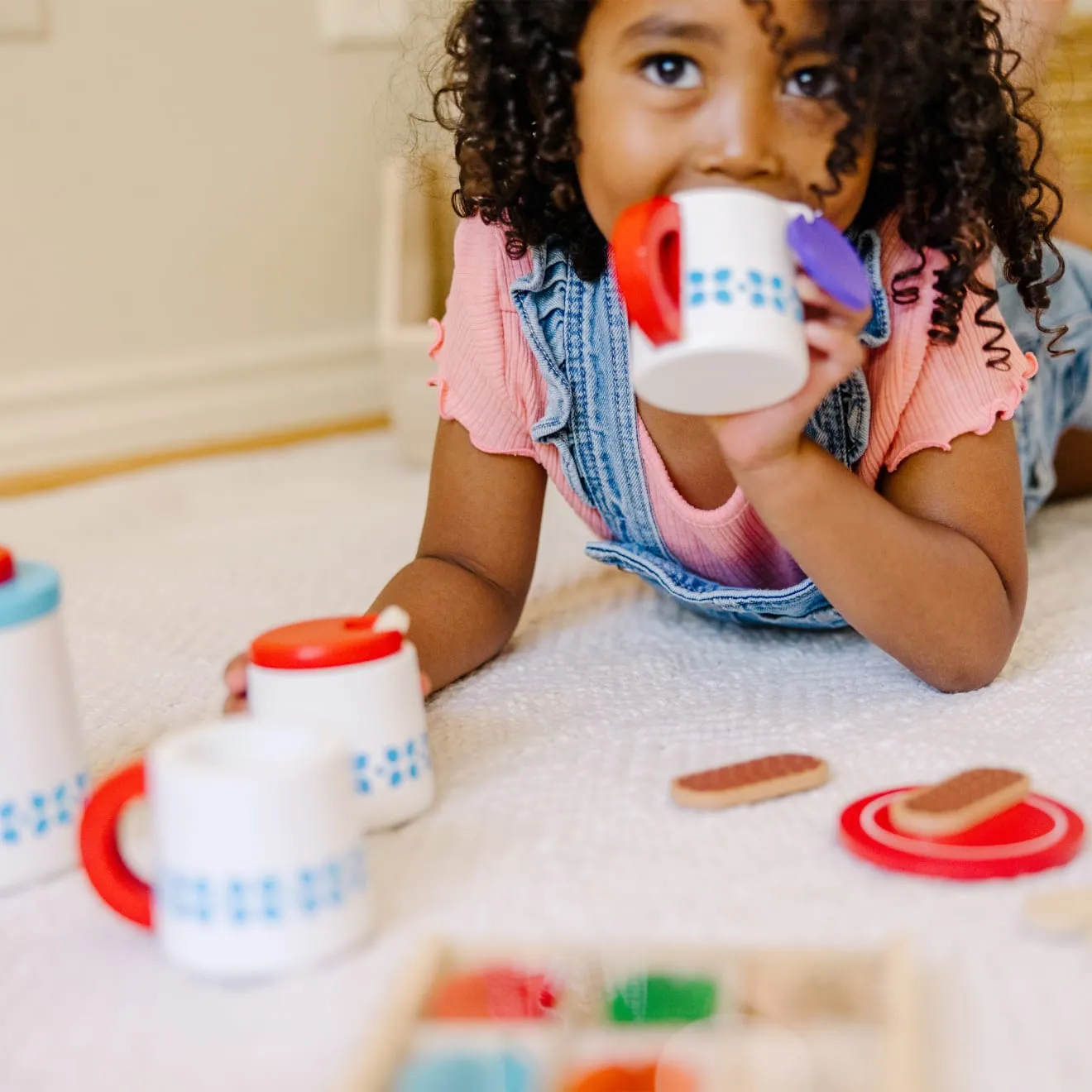 Melissa & Doug Steep & Serve theeset hout 3+ jaar theefeestje
