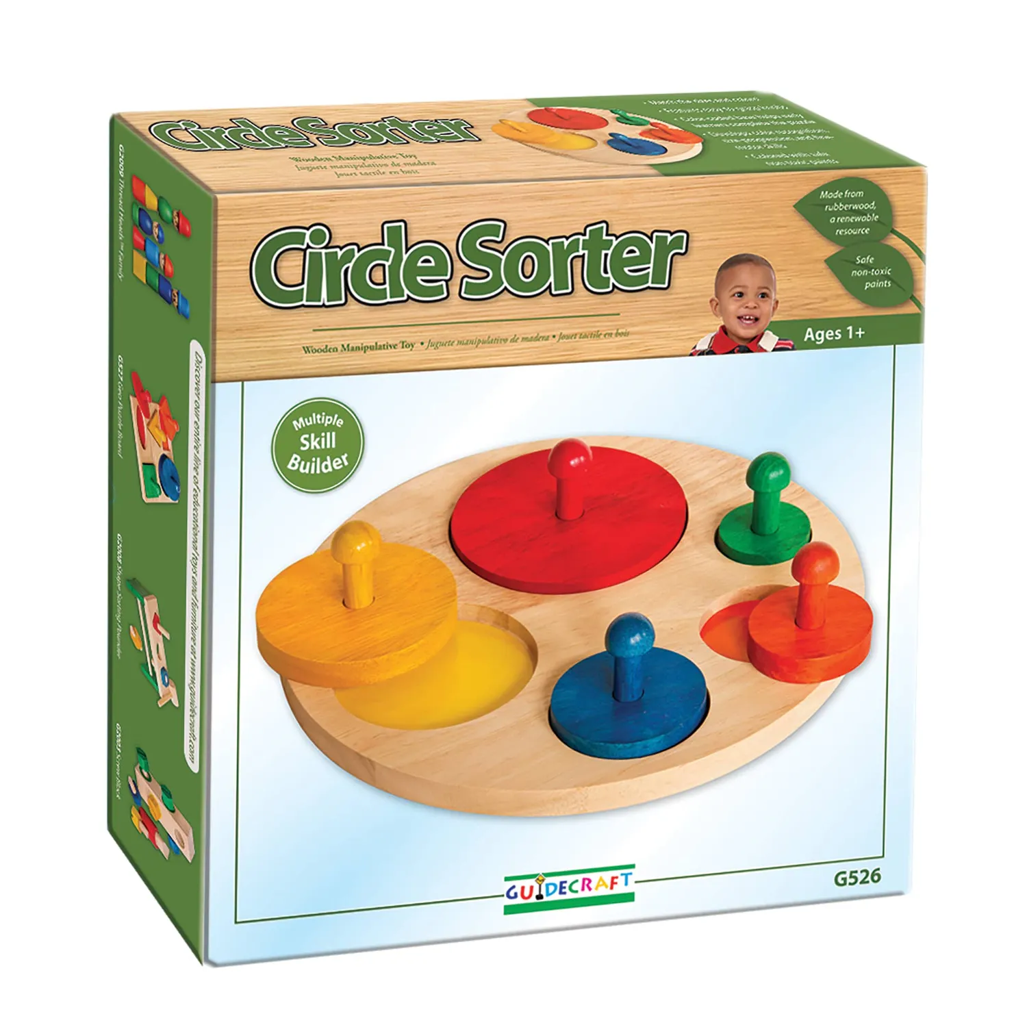 Guidecraft Circle Sorter houten sorteerspeelgoed ringen