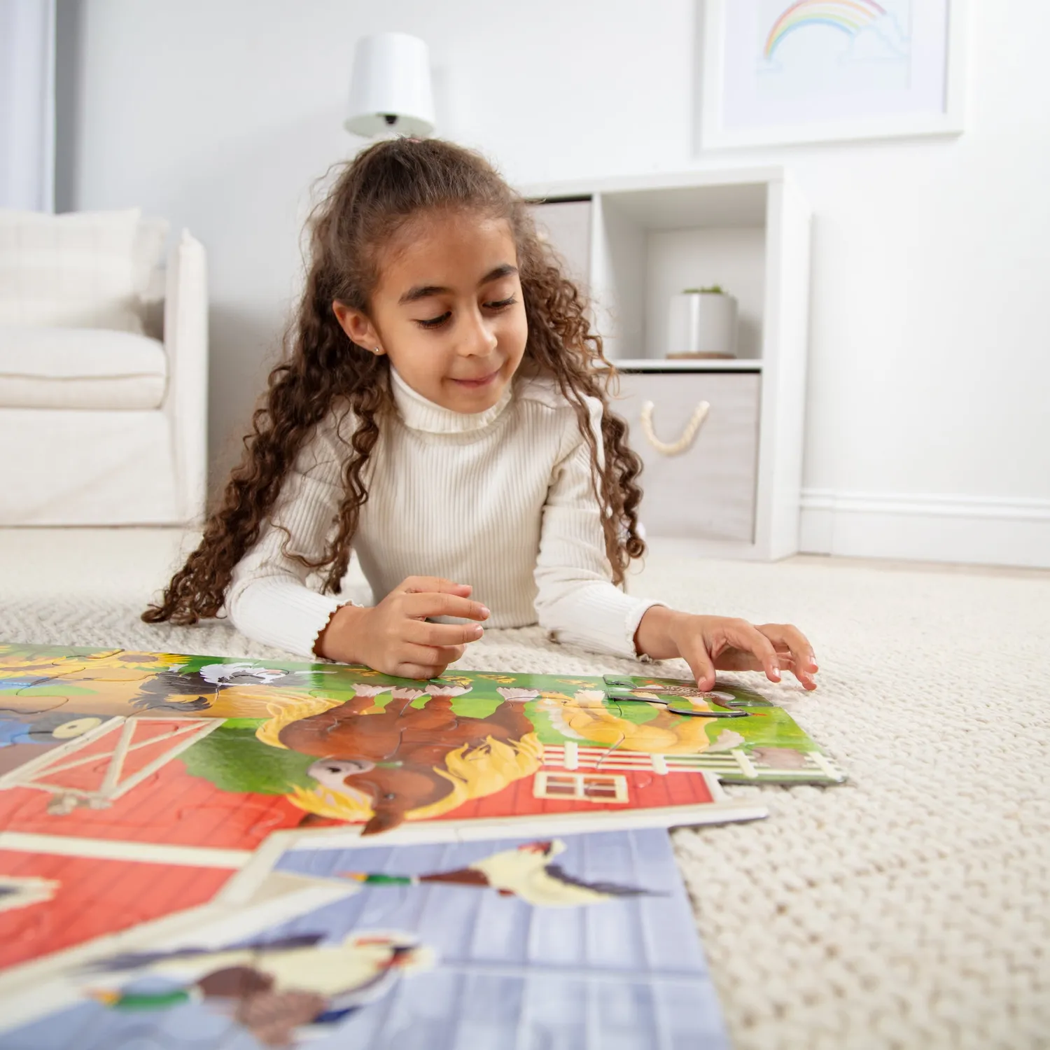 Melissa & Doug Busy Barn vloerpuzzel 32 stukjes schuurvorm