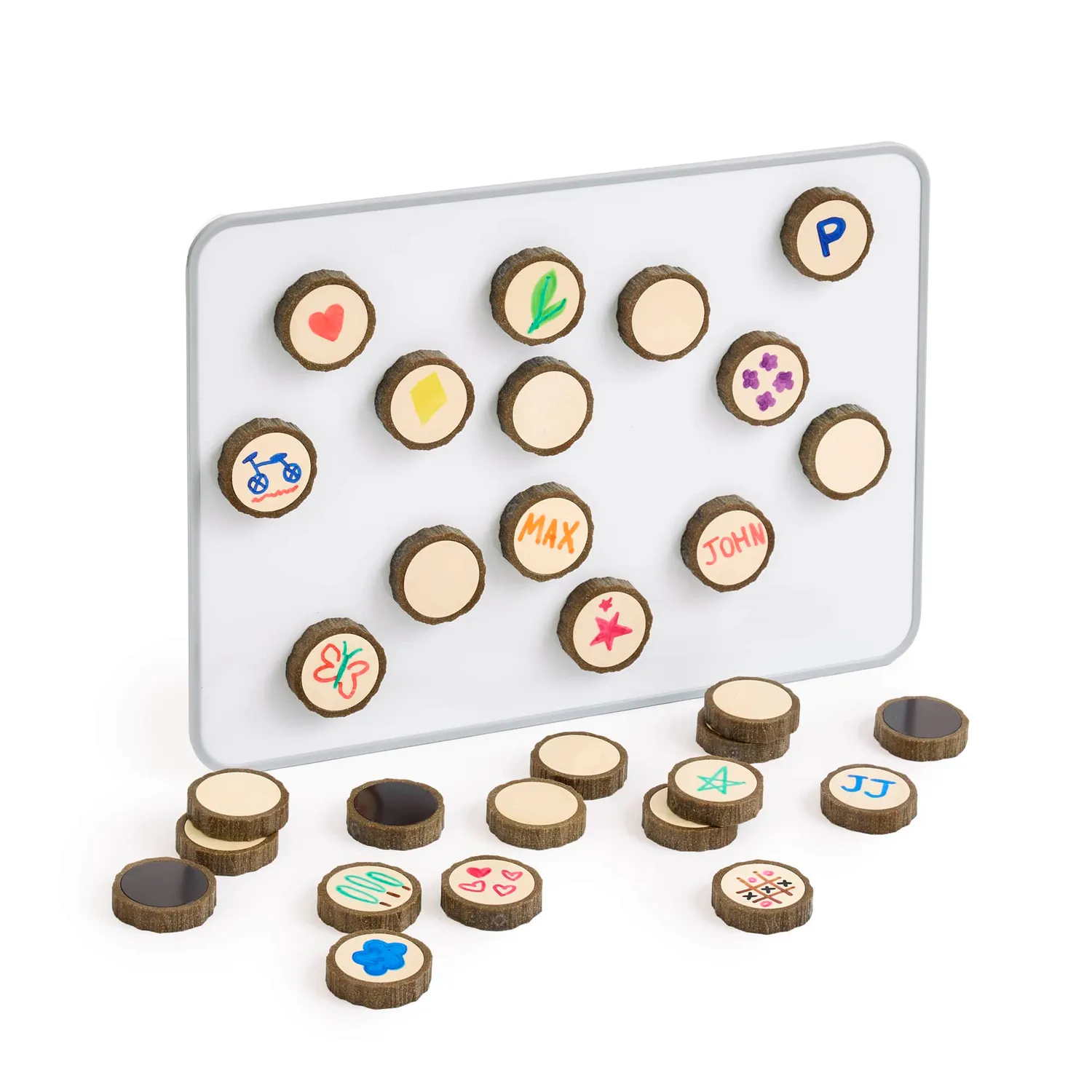 Guidecraft Magnetic Write-On Wood Cookies magneetschijfjes 30 stuks