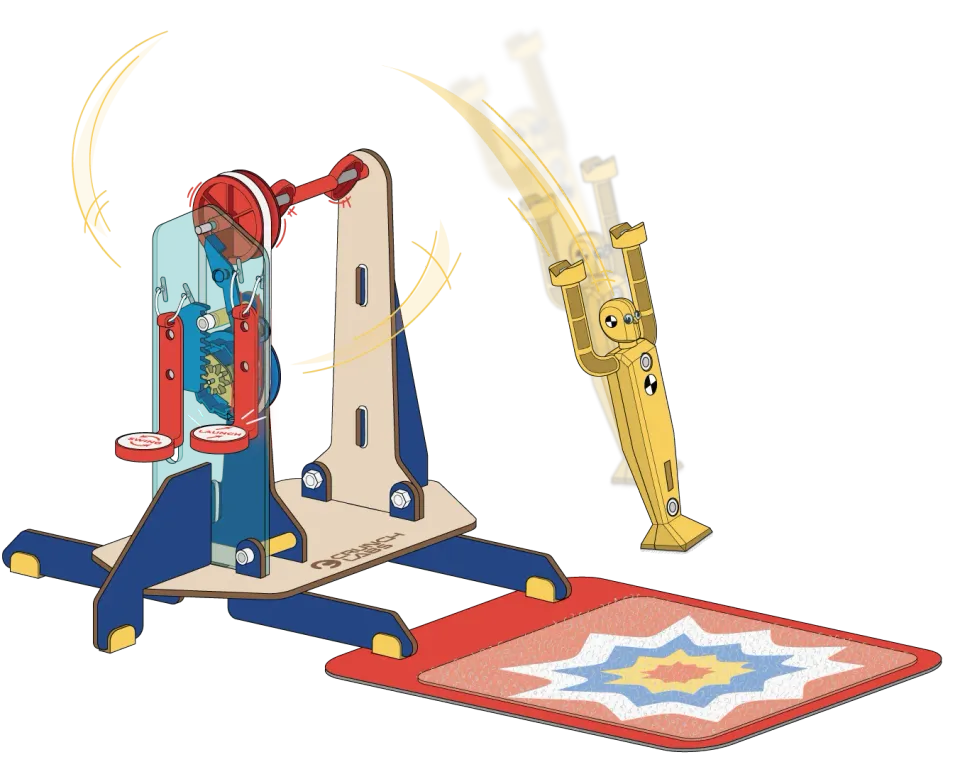 Mark Rober Head Over Heels Angular Momentum bouwset zelf ontdekken