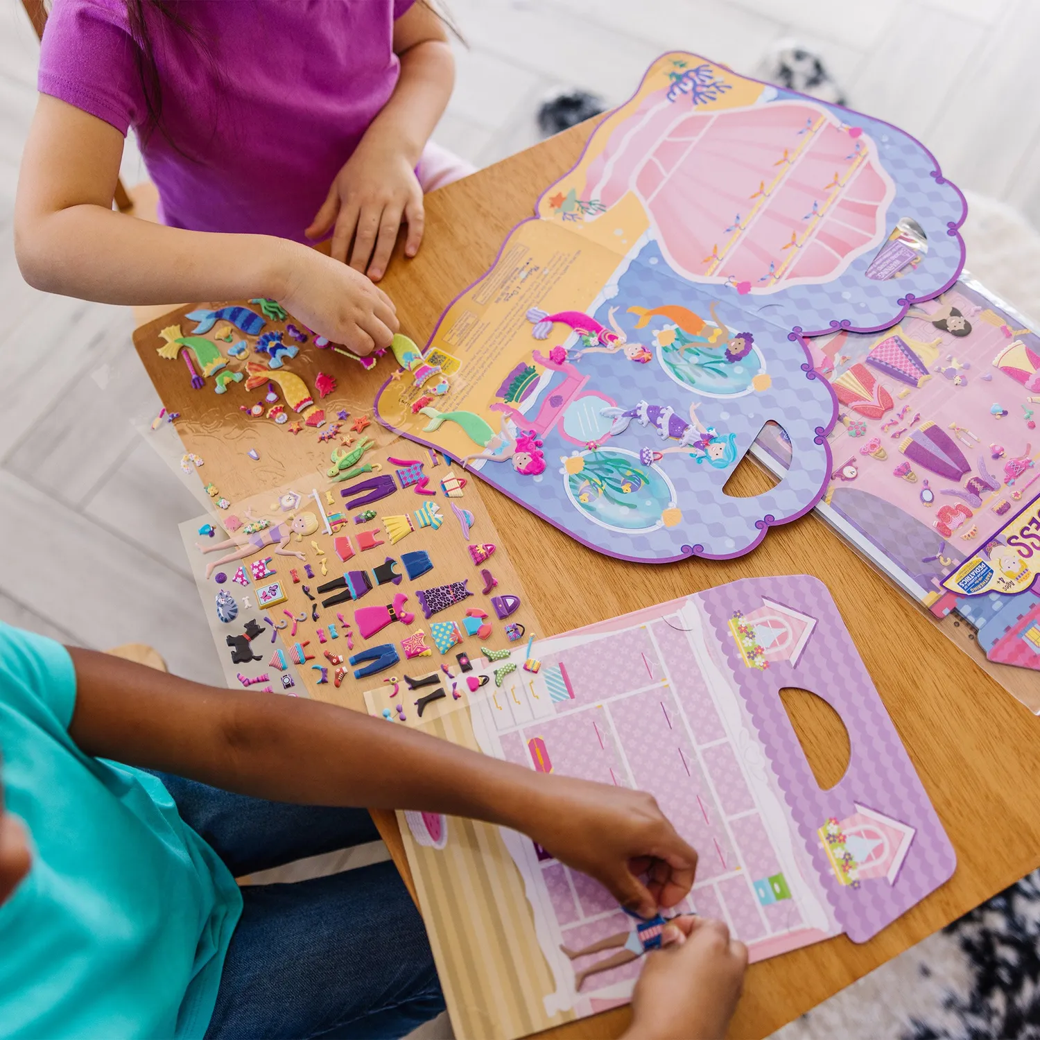 Melissa & Doug Puffy Sticker herbruikbare stickers 3 prinses