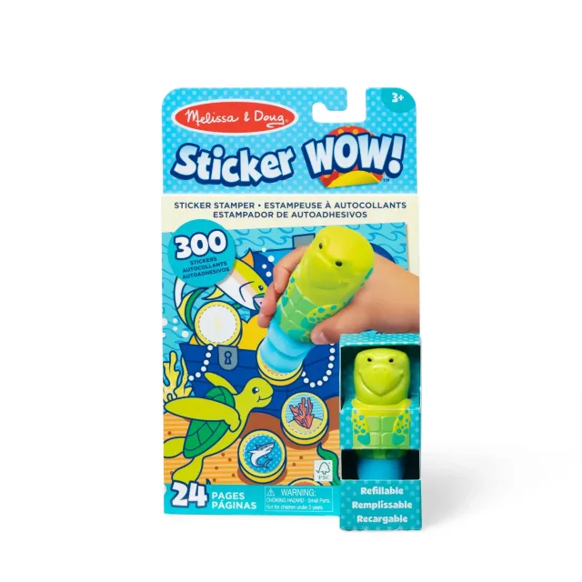 Melissa & Doug Sticker WOW! stickerboek zeeschildpad pad