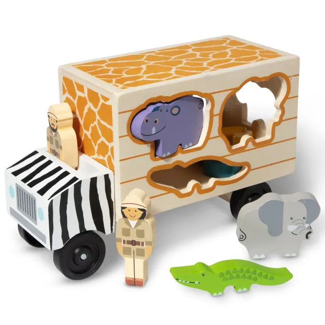Melissa & Doug Animal Rescue safari speelset 10-delig houten