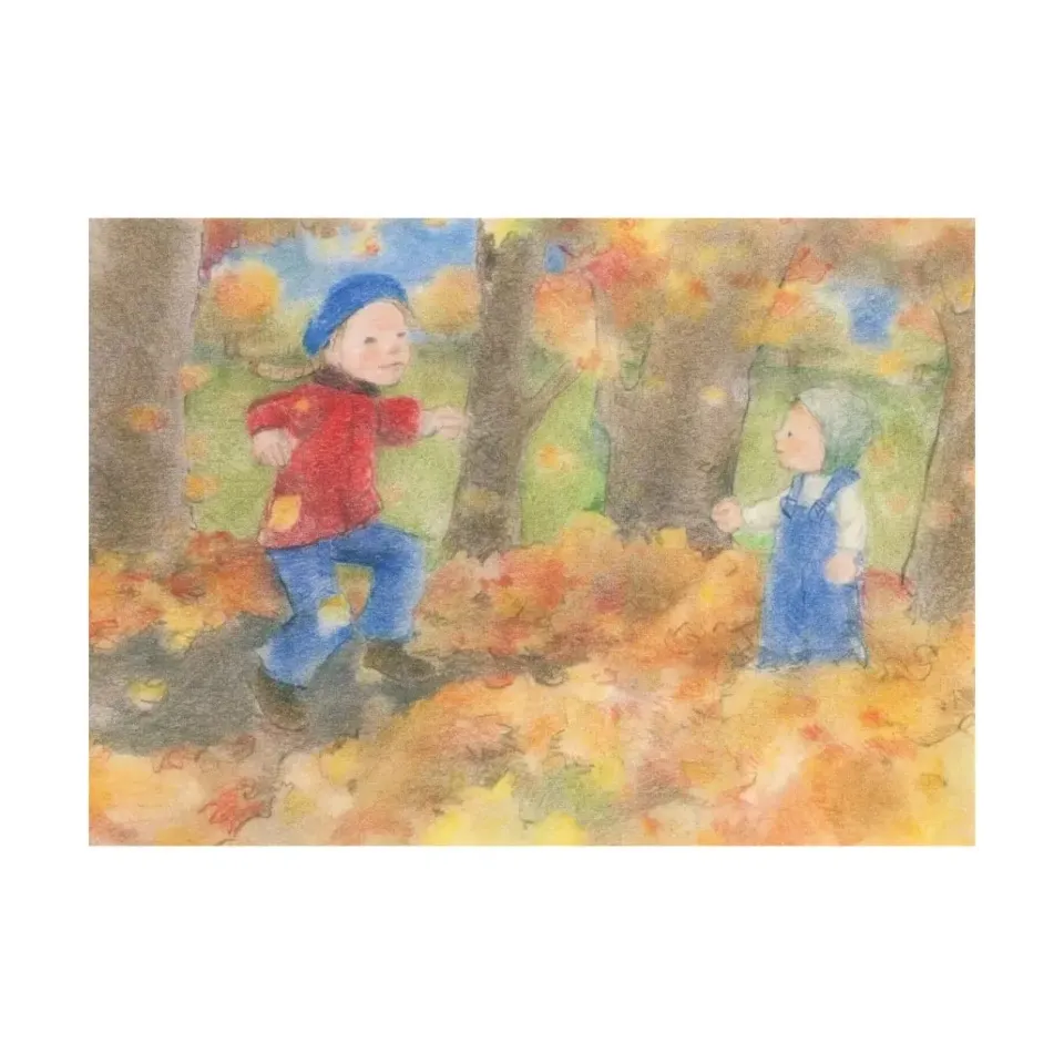 Ginger Fairy Sanne Dufft kaart Laubhaufen 10,5x15 cm