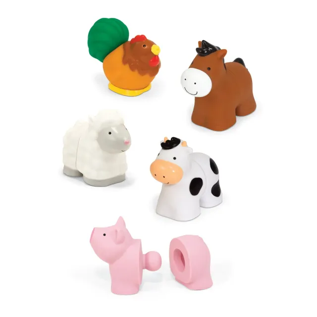 Melissa & Doug Pop Blocks Farm Animals speelset 10-delig
