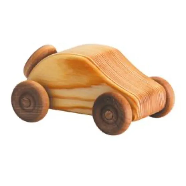 Ginger Fairy Kleine auto houten speelgoedauto 10 cm