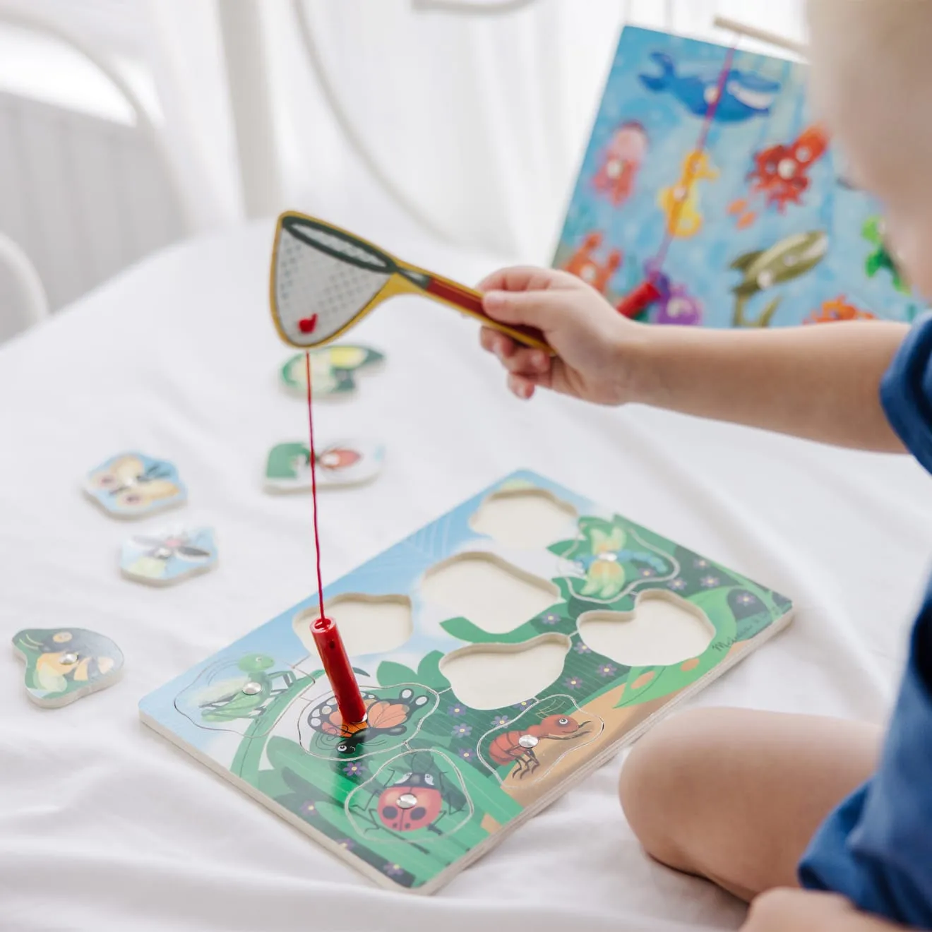 Melissa & Doug Fishing Bug Catching magnetisch spel bundel