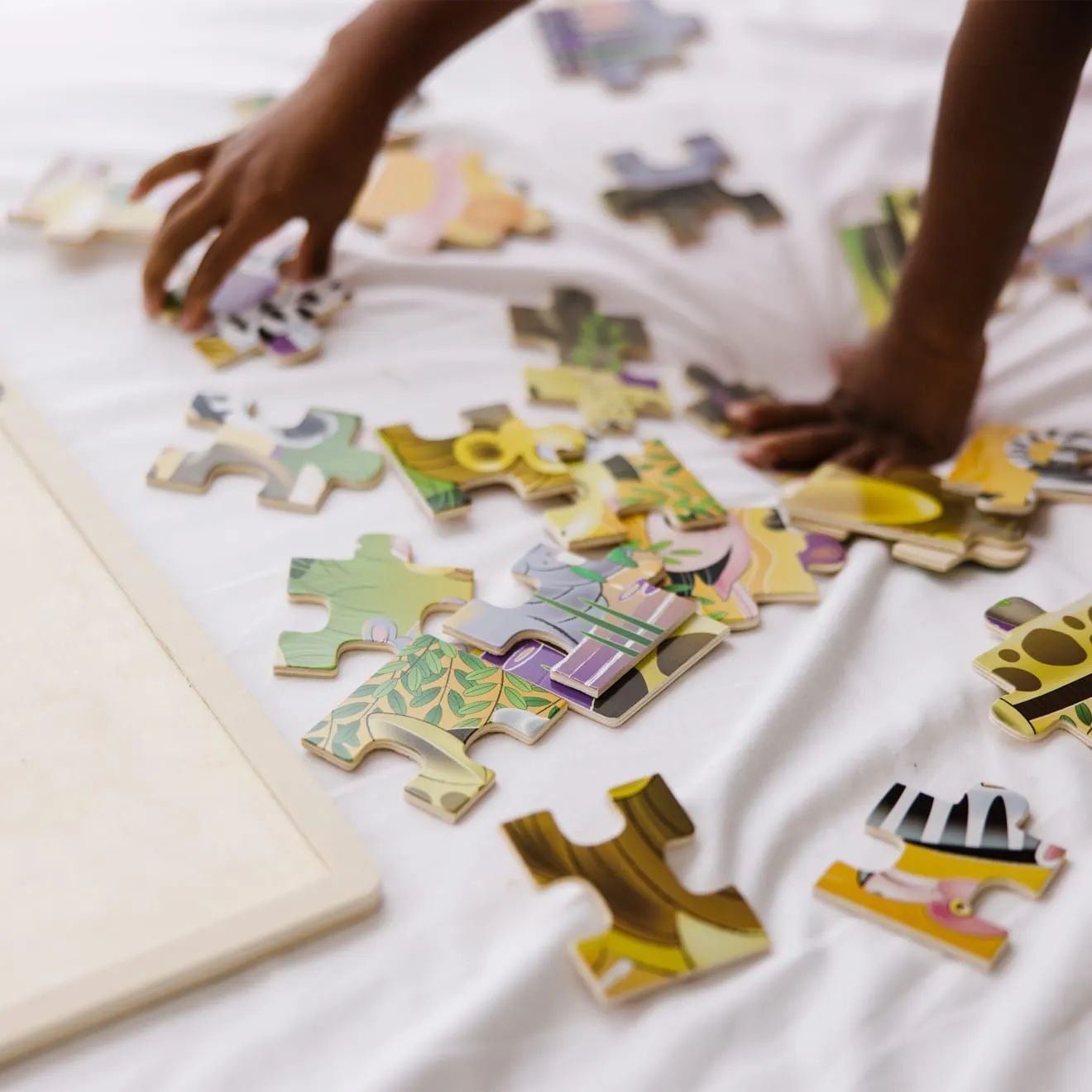 Melissa & Doug African Plains houten puzzel 24 stukjes