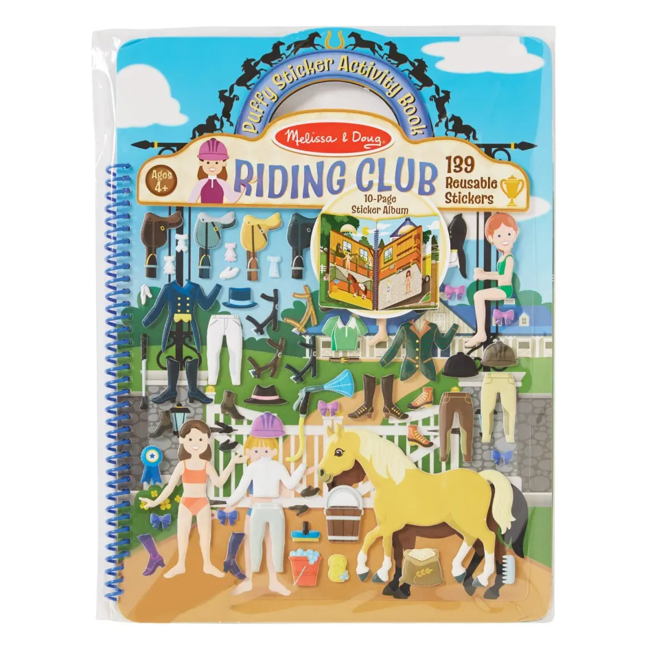 Melissa & Doug Riding Club puffy stickerboek herbruikbaar