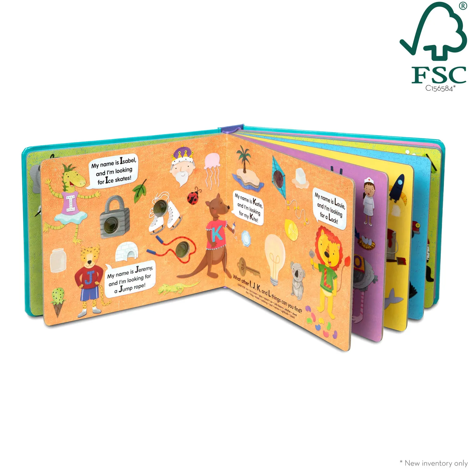 Melissa & Doug Poke-a-Dot ABC zoekboek met klikknopjes