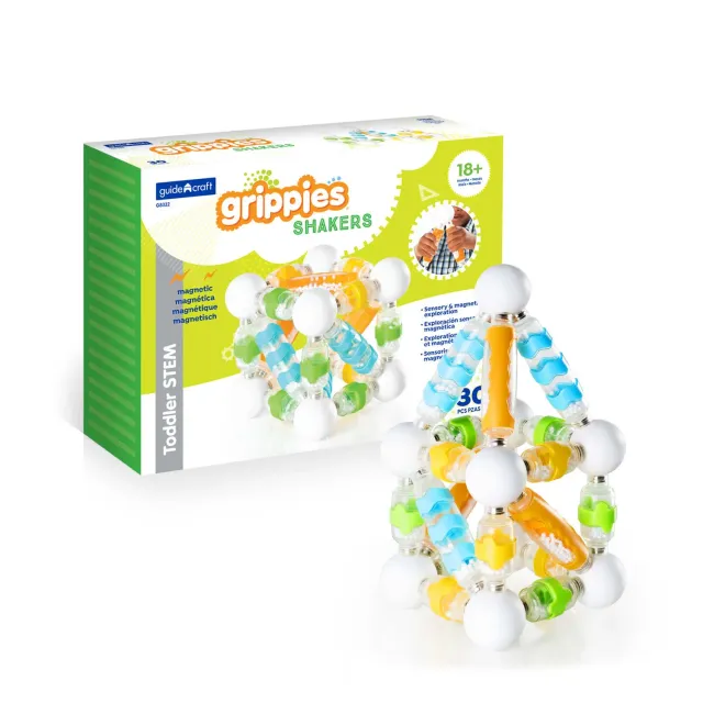 Guidecraft Grippies Shakers rammelaar bouwen 30 delig geluid