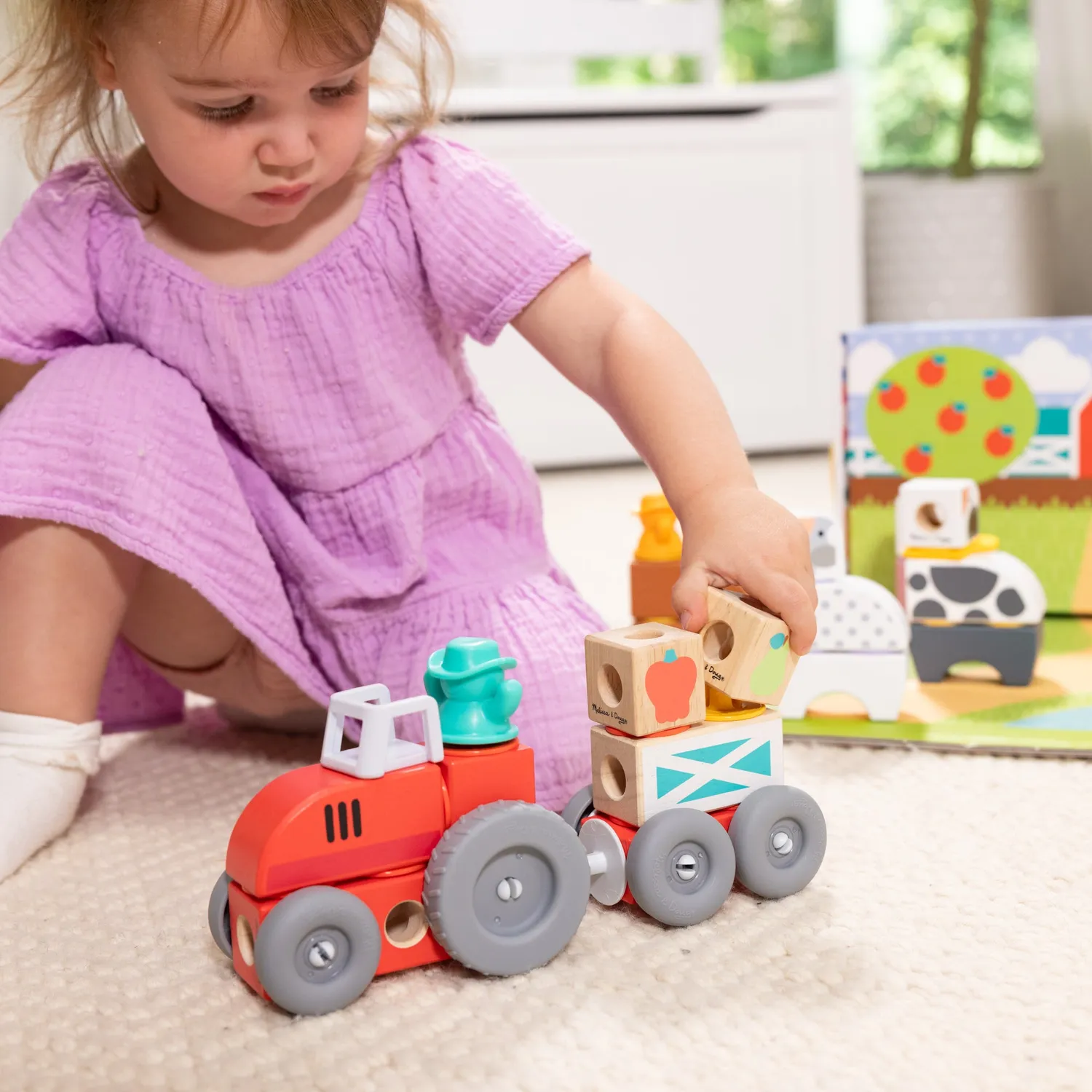 Melissa & Doug Blockables boerderij bouwblokken 2-pack bundel