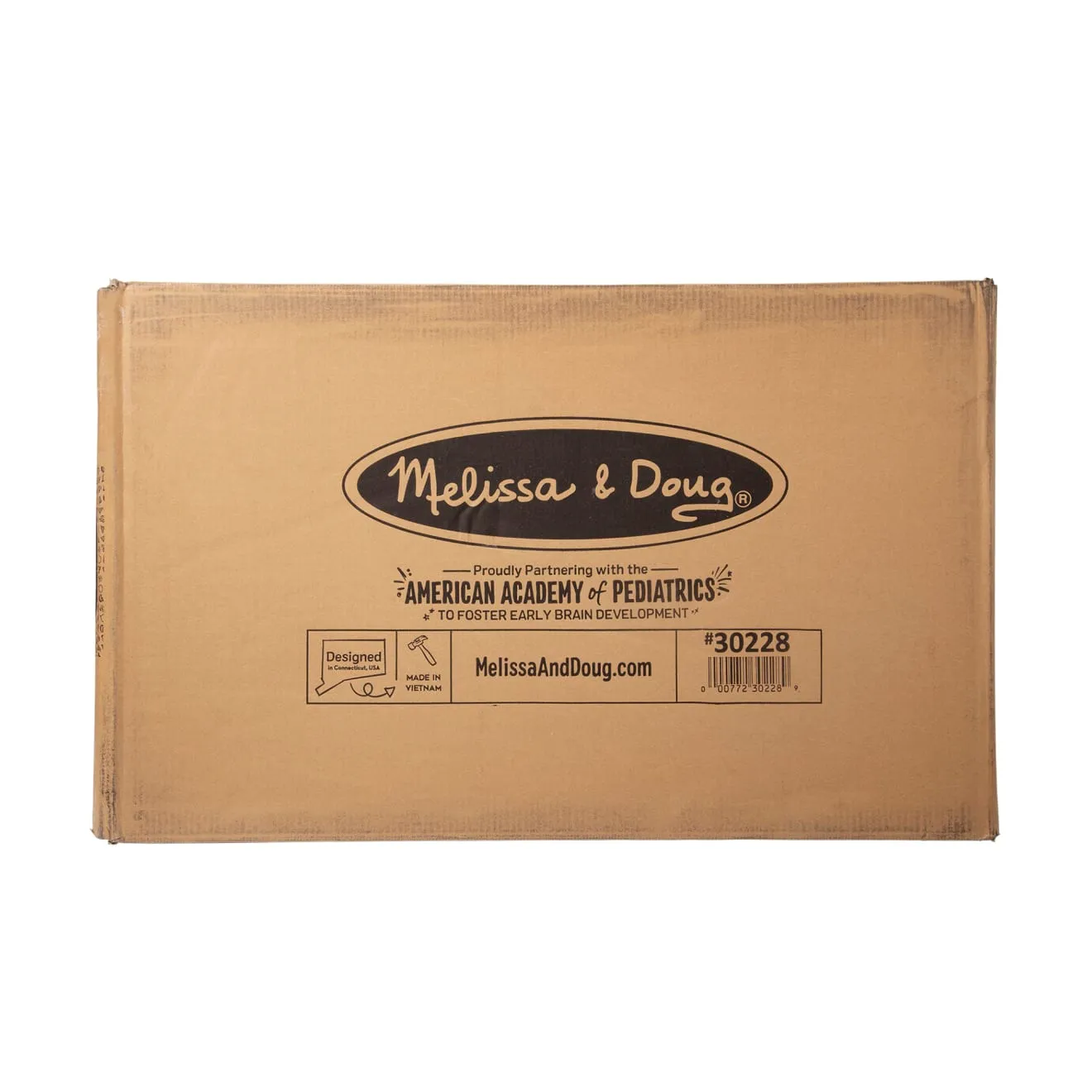 Melissa & Doug Wooden Toy Chest speelgoedkist wit hout