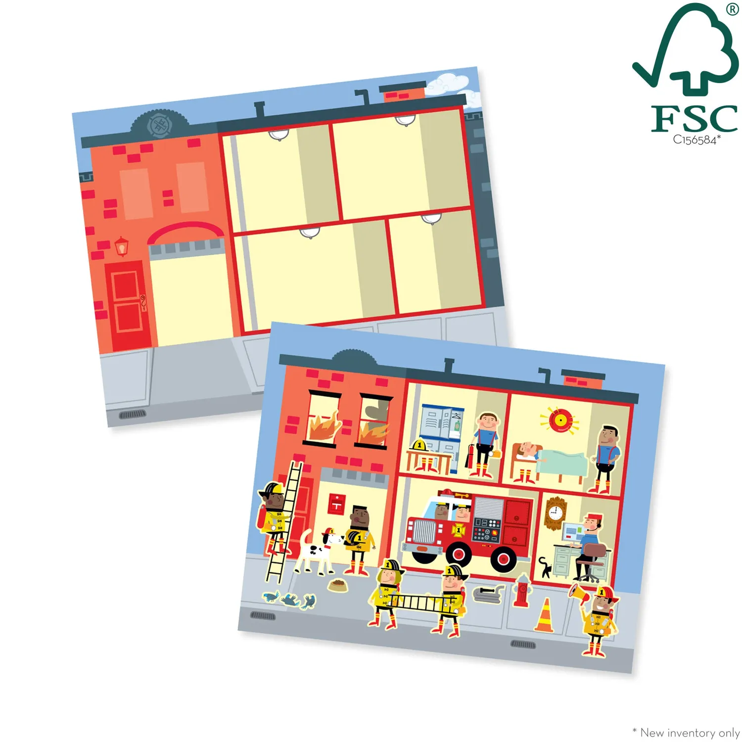 Melissa & Doug My Town herbruikbare stickerpad 200 stickers