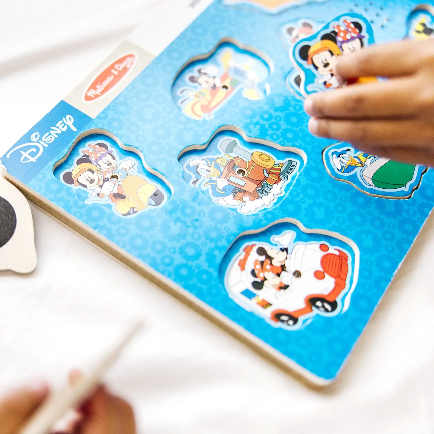 Melissa & Doug Mickey Geluidenpuzzel Voertuigen 8-st