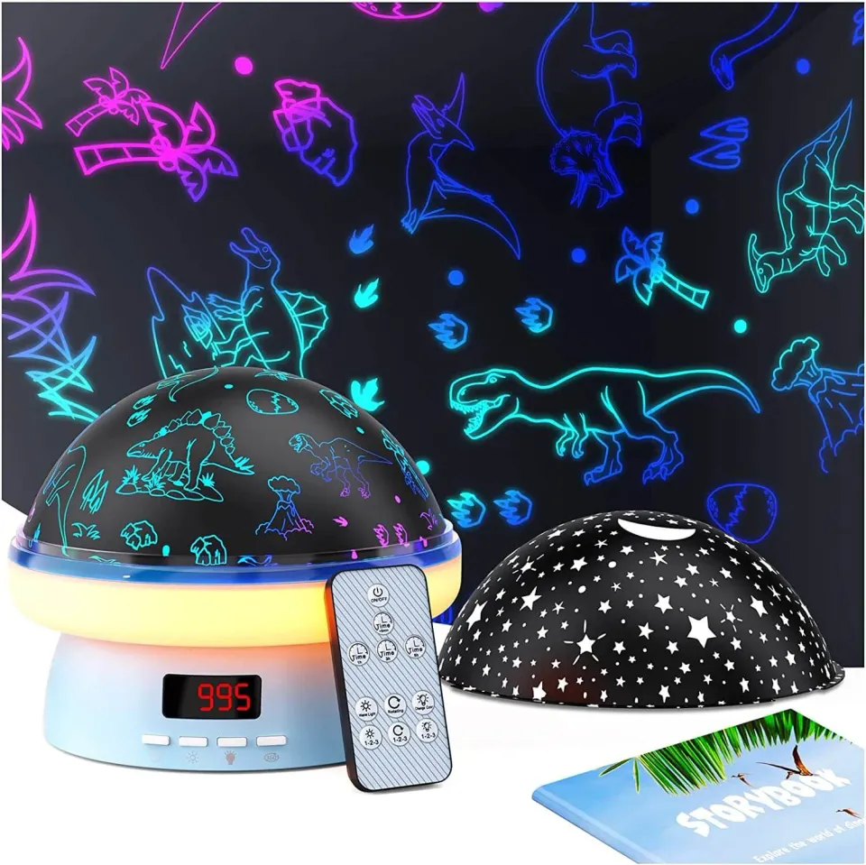 KOKODI Starry Dinosaur nachtlampje projector blauw