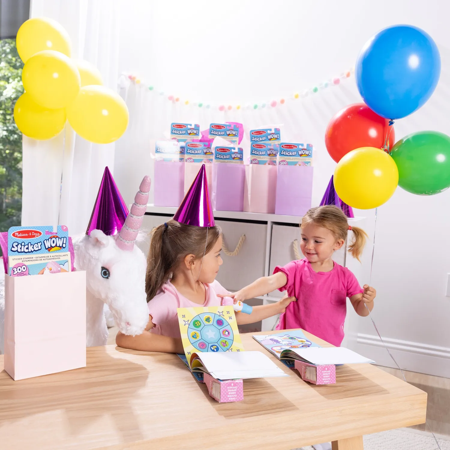 Melissa & Doug Sticker WOW Unicorn stickerboek 12-pack