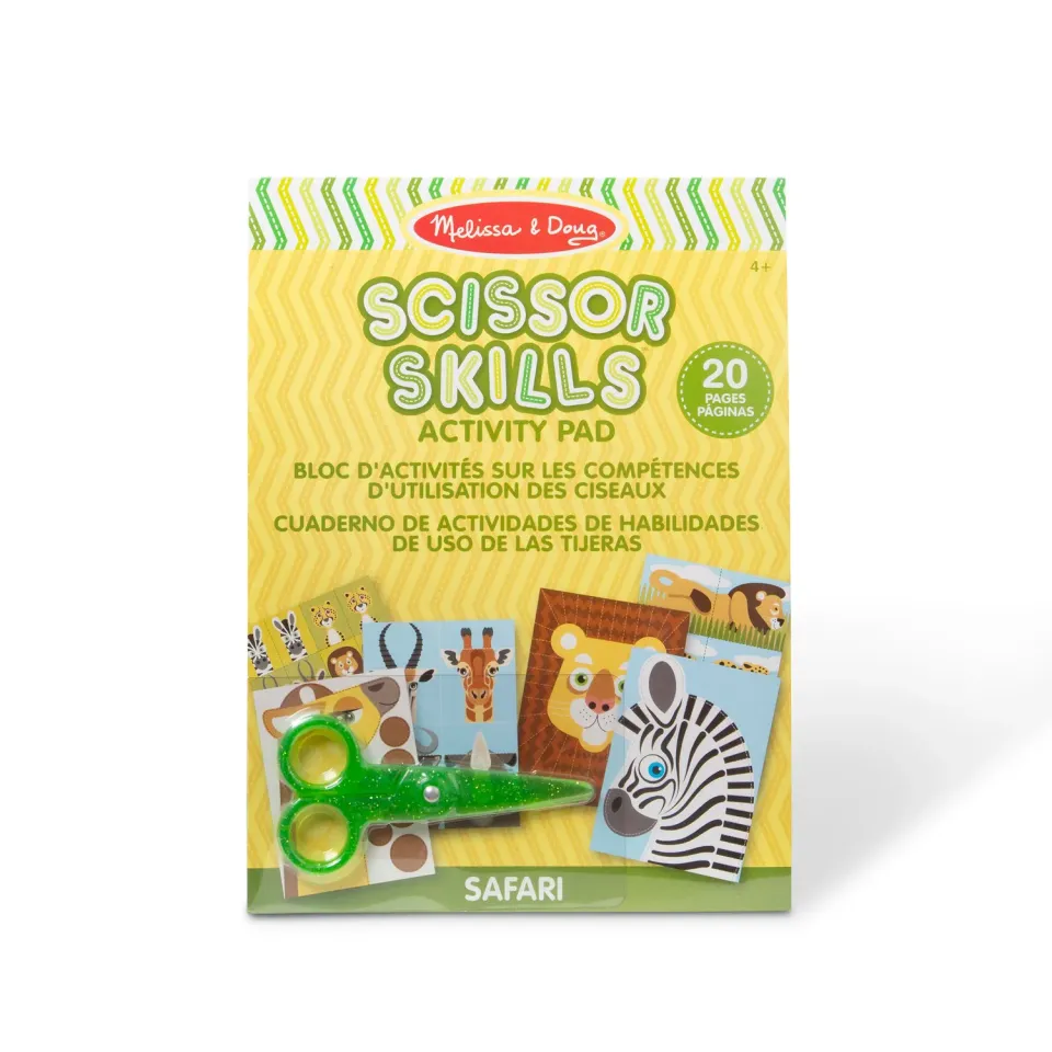 Melissa & Doug Safari Scissor Skills knipblok met schaar