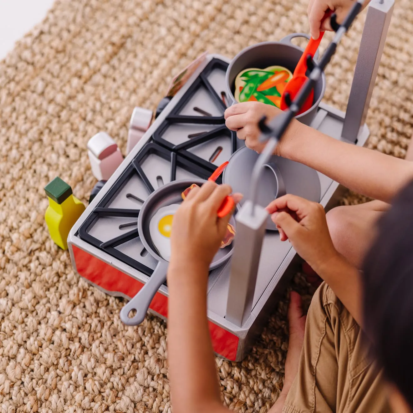 Melissa & Doug houten fornuis kookset 19-delig deluxe