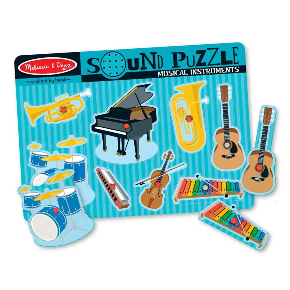Melissa & Doug Musical Instruments geluidspuzzel 8 stukjes